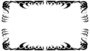 Kabile tasarımlı bir fotoğraf çerçevesi tasviri. Fotoğraf çerçeveleri, davetiyeler, tebrik kartları, kitap kapakları, duvar kağıtları için mükemmel.