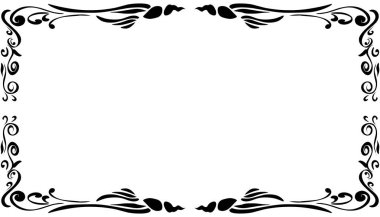 Kabile tasarımlı bir fotoğraf çerçevesi tasviri. Fotoğraf çerçeveleri, davetiyeler, tebrik kartları, kitap kapakları, duvar kağıtları için mükemmel.