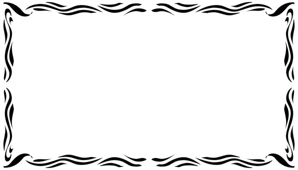 部族のデザインの写真フレームのイラスト 写真フレーム 招待状カード グリーティングカード ブックカバー 壁紙に最適 — ストックベクタ