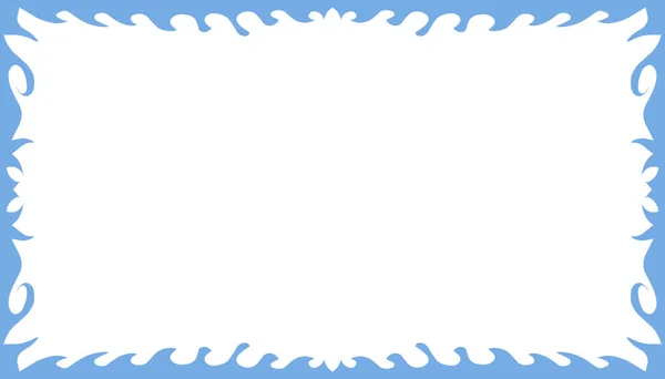 青い液体境界枠の抽象的な背景イラスト ウェブサイトの壁紙 ポスター バナー 写真フレーム ブックカバー 招待カバーに最適です — ストックベクタ