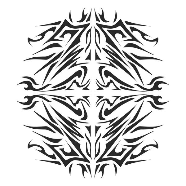 Ilustracja Plemiennego Tatuażu Estetycznym Kształcie Idealny Naklejki Naklejki Ubrania Kapelusze — Wektor stockowy