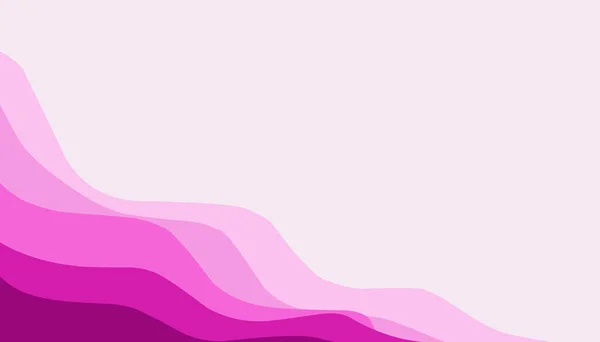 ピンクの波の抽象的な背景イラスト ウェブサイトの壁紙 ポスター バナー 写真フレーム ブックカバー 招待カバーに最適です — ストックベクタ
