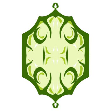 Ramazan, Kurban Bayramı ve Kurban Bayramı temalı sarı alevli yeşil bir fenerin tasviri. Elementler, simgeler, çıkartmalar, dövmeler, duvar kağıtları veya arka plan temalı Ramazan, Kurban Bayramı, Kurban Bayramı ve İslam bayramları için mükemmel