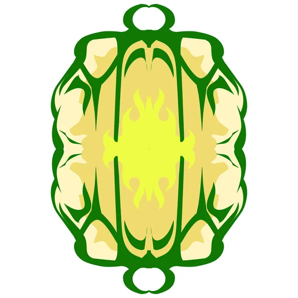 Ilustração Uma Lanterna Verde Com Uma Chama Amarela Sobre Tema — Fotografia de Stock