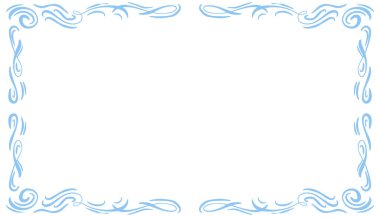 Mavi soyut çerçeve arkaplan çizimi. Davetiyeler, tebrik kartları, duvar kağıtları, posterler, afişler, web siteleri, reklamlar tasarlamak için mükemmel.