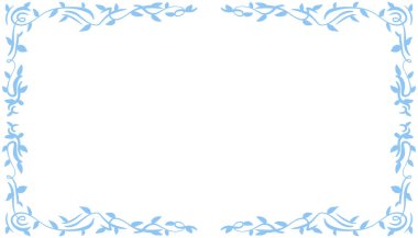 Mavi soyut çerçeve arkaplan çizimi. Davetiyeler, tebrik kartları, duvar kağıtları, posterler, afişler, web siteleri, reklamlar tasarlamak için mükemmel.