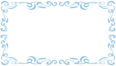 Mavi soyut çerçeve arkaplan çizimi. Davetiyeler, tebrik kartları, duvar kağıtları, posterler, afişler, web siteleri, reklamlar tasarlamak için mükemmel.