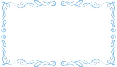Mavi soyut çerçeve arkaplan çizimi. Davetiyeler, tebrik kartları, duvar kağıtları, posterler, afişler, web siteleri, reklamlar tasarlamak için mükemmel.