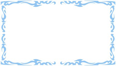 Mavi soyut çerçeve arkaplan çizimi. Davetiyeler, tebrik kartları, duvar kağıtları, posterler, afişler, web siteleri, reklamlar tasarlamak için mükemmel.