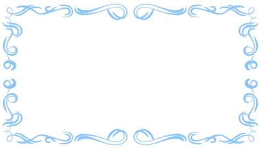 Mavi soyut çerçeve arkaplan çizimi. Davetiyeler, tebrik kartları, duvar kağıtları, posterler, afişler, web siteleri, reklamlar tasarlamak için mükemmel.