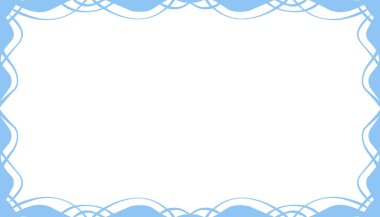 Mavi soyut çerçeve arkaplan çizimi. Davetiyeler, tebrik kartları, duvar kağıtları, posterler, afişler, web siteleri, reklamlar tasarlamak için mükemmel.