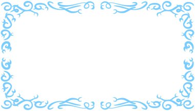 Mavi soyut çerçeve arkaplan çizimi. Davetiyeler, tebrik kartları, duvar kağıtları, posterler, afişler, web siteleri, reklamlar tasarlamak için mükemmel.