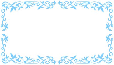 Mavi soyut çerçeve arkaplan çizimi. Davetiyeler, tebrik kartları, duvar kağıtları, posterler, afişler, web siteleri, reklamlar tasarlamak için mükemmel.