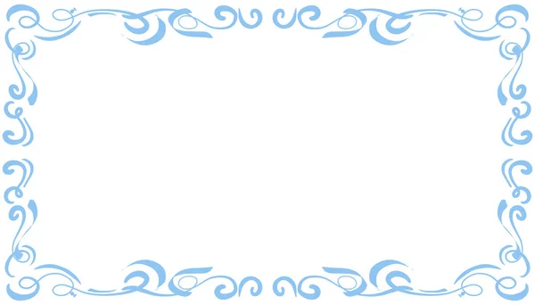 Blauw Abstract Frame Achtergrond Illustratie Perfect Voor Het Ontwerpen Van — Stockvector