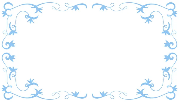 Ilustración Fondo Marco Abstracto Azul Perfecto Para Diseñar Tarjetas Invitación — Vector de stock