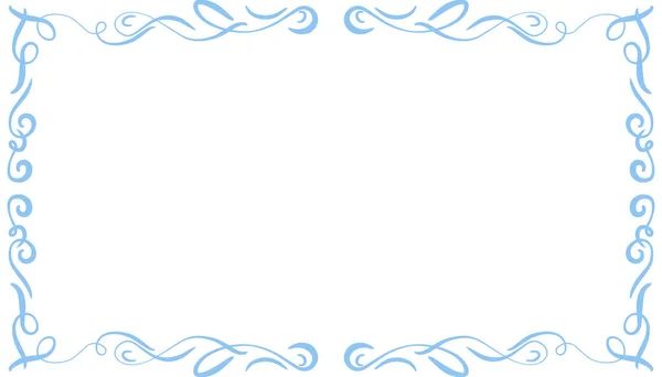 Ilustración Fondo Marco Abstracto Azul Perfecto Para Diseñar Tarjetas Invitación — Archivo Imágenes Vectoriales