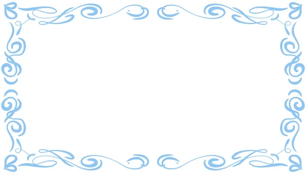 Niebieski Abstrakcyjny Ramka Tło Ilustracja Idealny Projektowania Kart Zaproszeniowych Kartek — Wektor stockowy