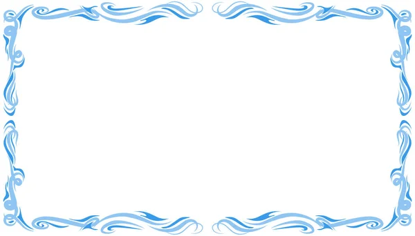 Ilustração Fundo Quadro Abstrato Azul Perfeito Para Projetar Cartões Convite — Vetor de Stock