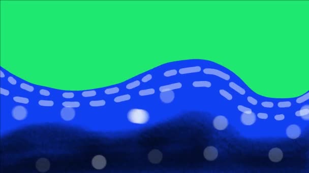 Bewegende Blauwe Water Animatie Perfect Voor Commerciële Video Elementen Beeldmateriaal — Stockvideo