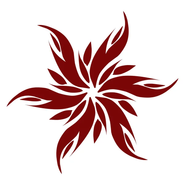 Maroon Kolor Plemienna Ilustracja Projektu Idealny Tatuaży Naklejek Ikon Logo — Zdjęcie stockowe