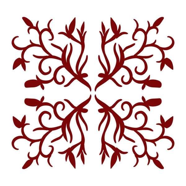 Abbildung Der Stammesfärbung Maronenfarbe Perfekt Für Tätowierungen Aufkleber Symbole Logos — Stockvektor