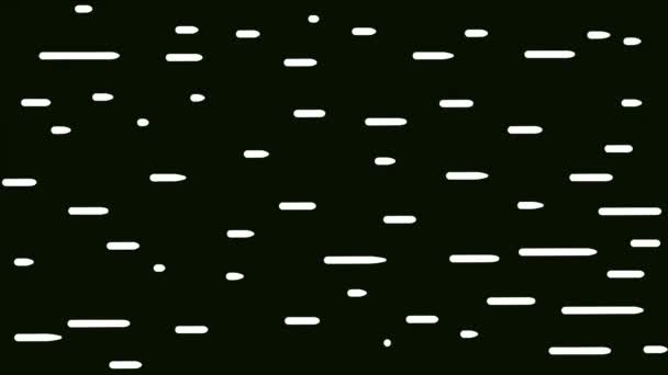 Animated Black Screen Background White Stripes Moving Horizontally Perfect Advertising — Stock Video