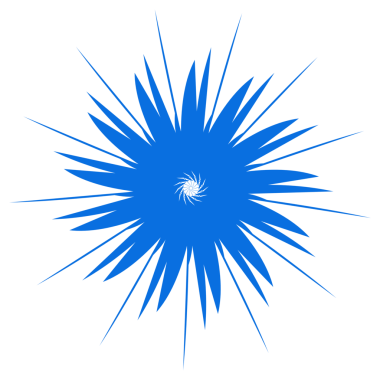 Mavi renkli etnik mandala baba tasarımı çizimi. Logolar, simgeler, çıkartmalar, dövmeler, web siteleri, reklamlar ve daha fazlası için tasarım unsurları için mükemmel.