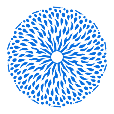 Mavi renkli etnik mandala baba tasarımı çizimi. Logolar, simgeler, çıkartmalar, dövmeler, web siteleri, reklamlar ve daha fazlası için tasarım unsurları için mükemmel.