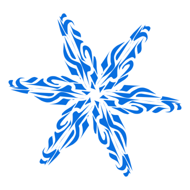 Mavi renkli etnik mandala baba tasarımı çizimi. Logolar, simgeler, çıkartmalar, dövmeler, web siteleri, reklamlar ve daha fazlası için tasarım unsurları için mükemmel.