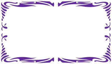 Mor soyut çerçeveli arkaplan çizimi. Duvar kağıdı çerçeveleri, kitap kapakları, davetiyeler, tebrik kartları, web siteleri için mükemmel