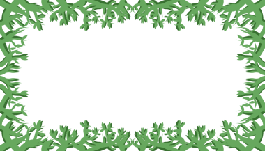 Yeşil elementler içeren doğal bir temanın arkaplan çizimi. Duvar kağıtları, arka planlar, afişler, dergi kapakları ve doğa ve doğal temalı diğerleri için mükemmel..