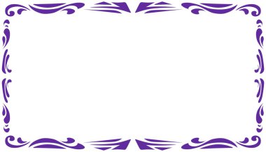 Mor soyut çerçeveli arkaplan çizimi. Duvar kağıdı çerçeveleri, kitap kapakları, davetiyeler, tebrik kartları, web siteleri için mükemmel