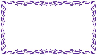 Mor soyut çerçeveli arkaplan çizimi. Duvar kağıdı çerçeveleri, kitap kapakları, davetiyeler, tebrik kartları, web siteleri için mükemmel