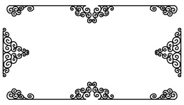 Vintage black frame design. Perfect for invitation cards, book covers, wallpapers, banners, web