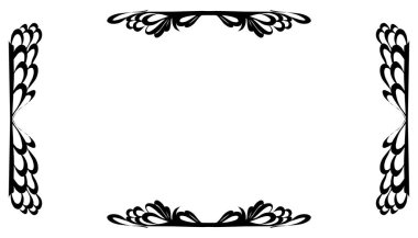 Vintage black frame design. Perfect for invitation cards, book covers, wallpapers, banners, web