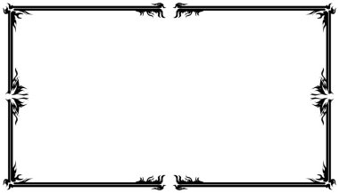 Vintage black frame design. Perfect for invitation cards, book covers, wallpapers, banners, web