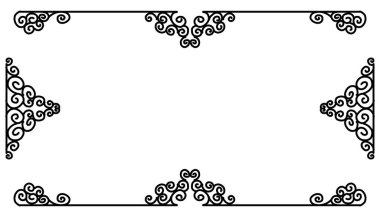 Vintage black frame design. Perfect for invitation cards, book covers, wallpapers, banners, web