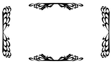 Vintage black frame design. Perfect for invitation cards, book covers, wallpapers, banners, web