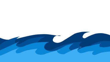 Mavi deniz suyu arkaplanı tasviri. Duvar kağıdı, arkaplan, afiş, broşür, kitap kapağı, dergi için mükemmel.