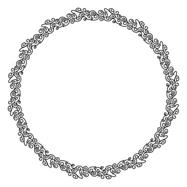 Siyah daire çerçeveli klasik vintage tasarım. Fotoğraflar, simgeler, logolar, afişler, tebrik kartları, web siteleri, reklamlar için mükemmel