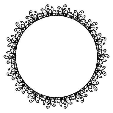 Siyah daire çerçeveli klasik vintage tasarım. Fotoğraflar, simgeler, logolar, afişler, tebrik kartları, web siteleri, reklamlar için mükemmel