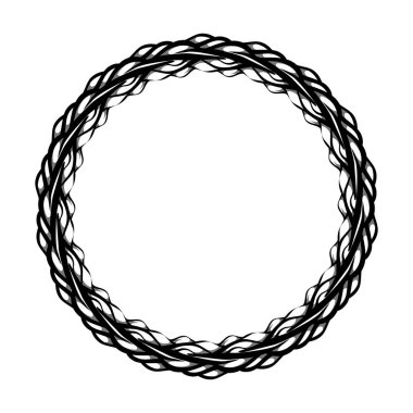 Siyah daire çerçeveli klasik vintage tasarım. Fotoğraflar, simgeler, logolar, afişler, tebrik kartları, web siteleri, reklamlar için mükemmel