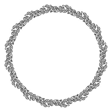 Siyah daire çerçeveli klasik vintage tasarım. Fotoğraflar, simgeler, logolar, afişler, tebrik kartları, web siteleri, reklamlar için mükemmel