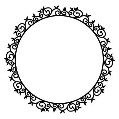 Siyah daire çerçeveli klasik vintage tasarım. Fotoğraflar, simgeler, logolar, afişler, tebrik kartları, web siteleri, reklamlar için mükemmel