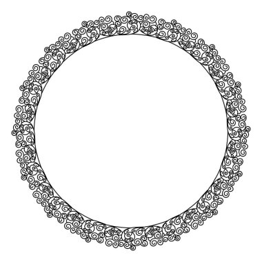 Siyah daire çerçeveli klasik vintage tasarım. Fotoğraflar, simgeler, logolar, afişler, tebrik kartları, web siteleri, reklamlar için mükemmel