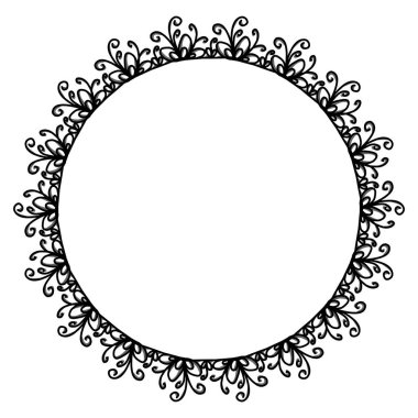 Siyah daire çerçeveli klasik vintage tasarım. Fotoğraflar, simgeler, logolar, afişler, tebrik kartları, web siteleri, reklamlar için mükemmel