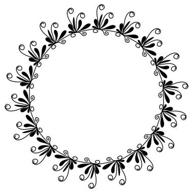 Siyah daire çerçeveli klasik vintage tasarım. Fotoğraflar, simgeler, logolar, afişler, tebrik kartları, web siteleri, reklamlar için mükemmel