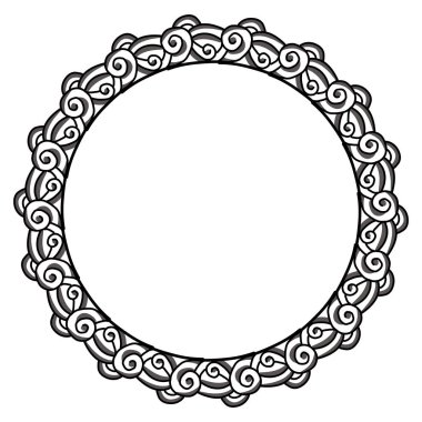 Siyah daire çerçeveli klasik vintage tasarım. Fotoğraflar, simgeler, logolar, afişler, tebrik kartları, web siteleri, reklamlar için mükemmel