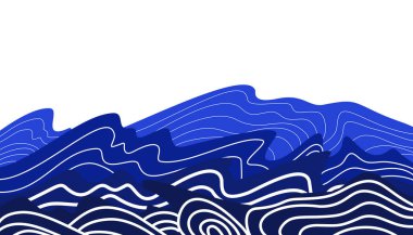 Deniz mavisi dalgalar arka plan. Duvar kağıtları, afişler, posterler, web siteleri için mükemmel