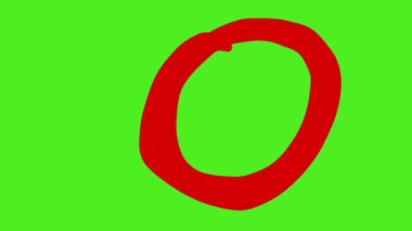 Yeşil arka planda bir aşk şekli canlandırması. Çekimler, açılış sunumları, Sevgililer Günü temaları için mükemmel.